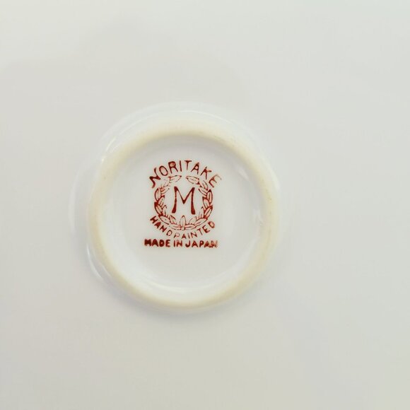 Noritake Asian Landscape Scene Cake Plate, c.1920-40 Morimura Mark, Vibrant Gree - Picture 9 of 13